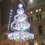 Buon anno dall'albero dei desideri di Barbaro nella Galleria Umberto di Napoli