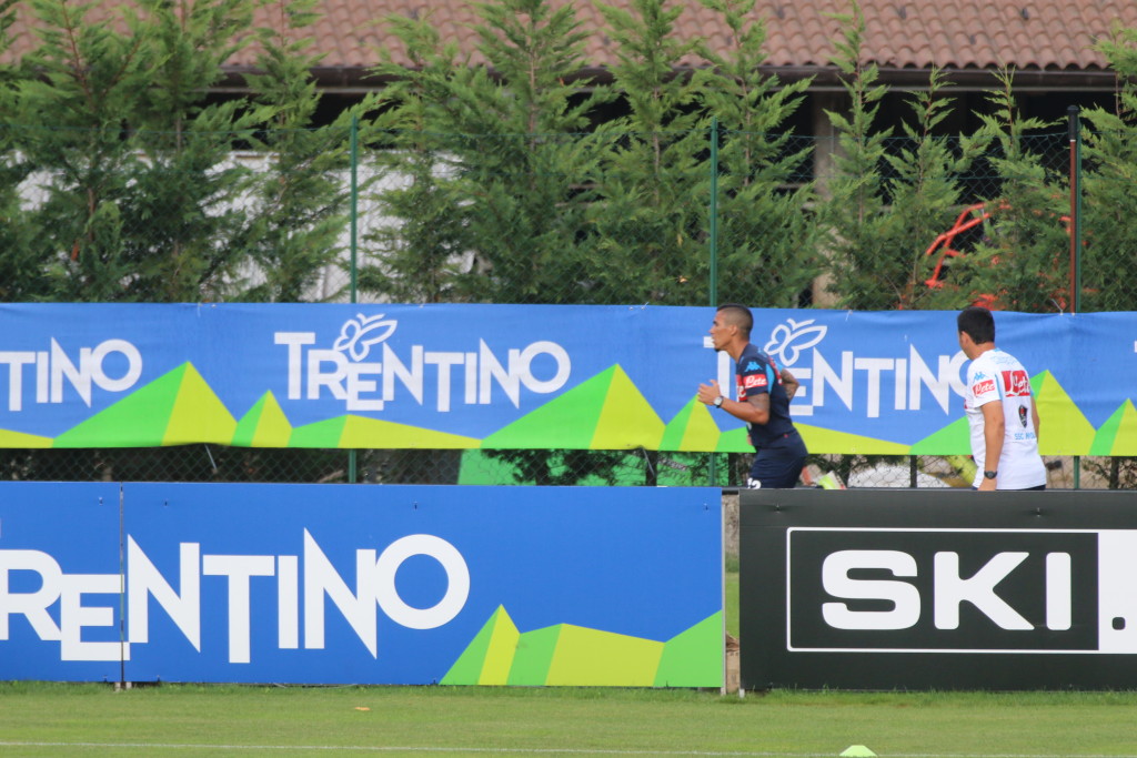 Primo allenamento di Allan in maglia azzurra