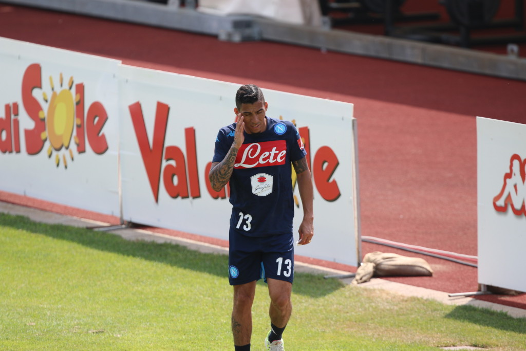 Primo allenamento di Allan in maglia azzurra