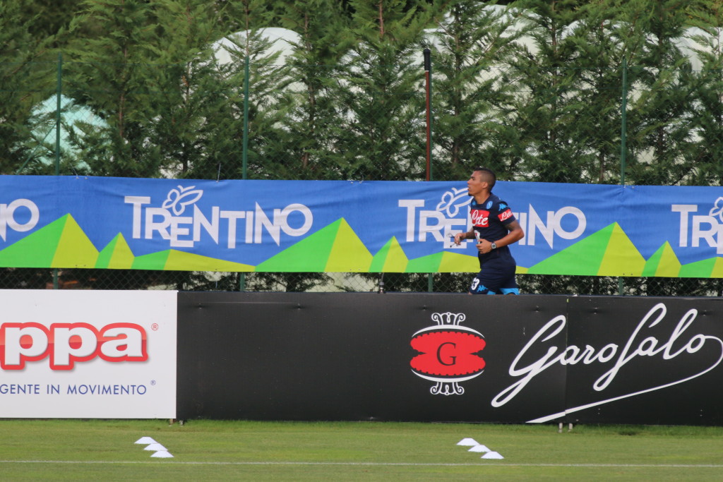 Primo allenamento di Allan in maglia azzurra