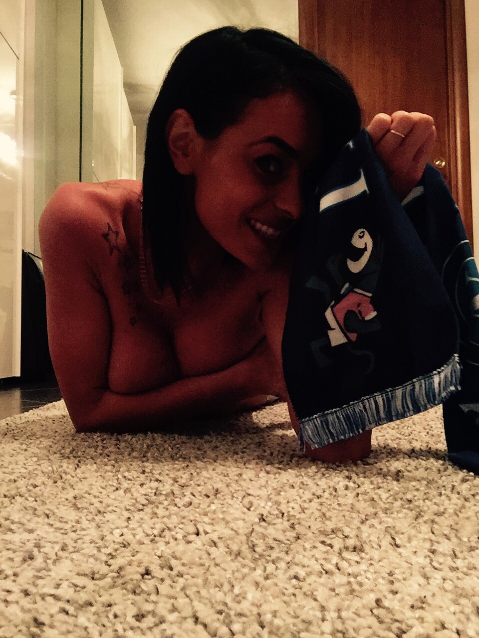 Giusy Cristiano tifa Napoli