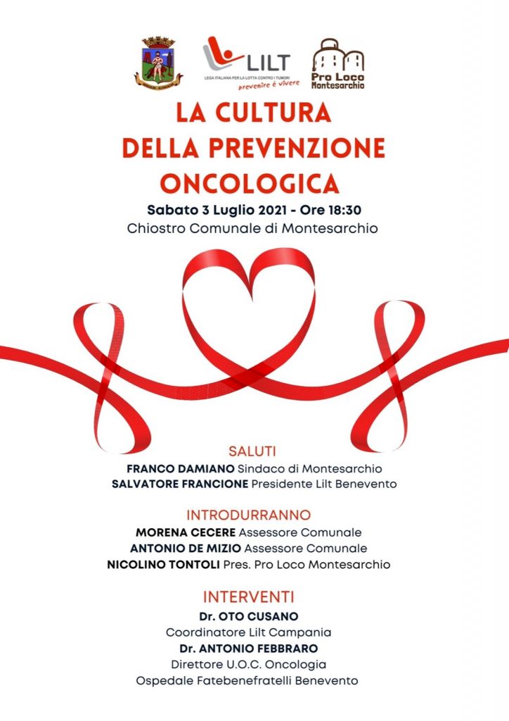 Montesarchio - La cultura della prevenzione oncologica