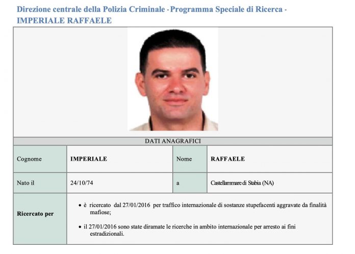 Raffaele Imperiale, arrestato a Dubai il boss di camorra