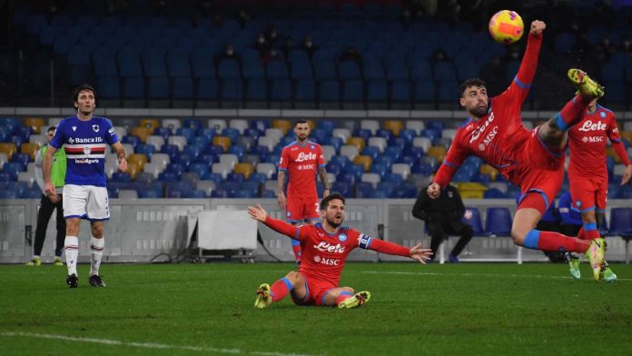 Napoli-Sampdoria 1-0, al "Maradona" ci pensa Petagna