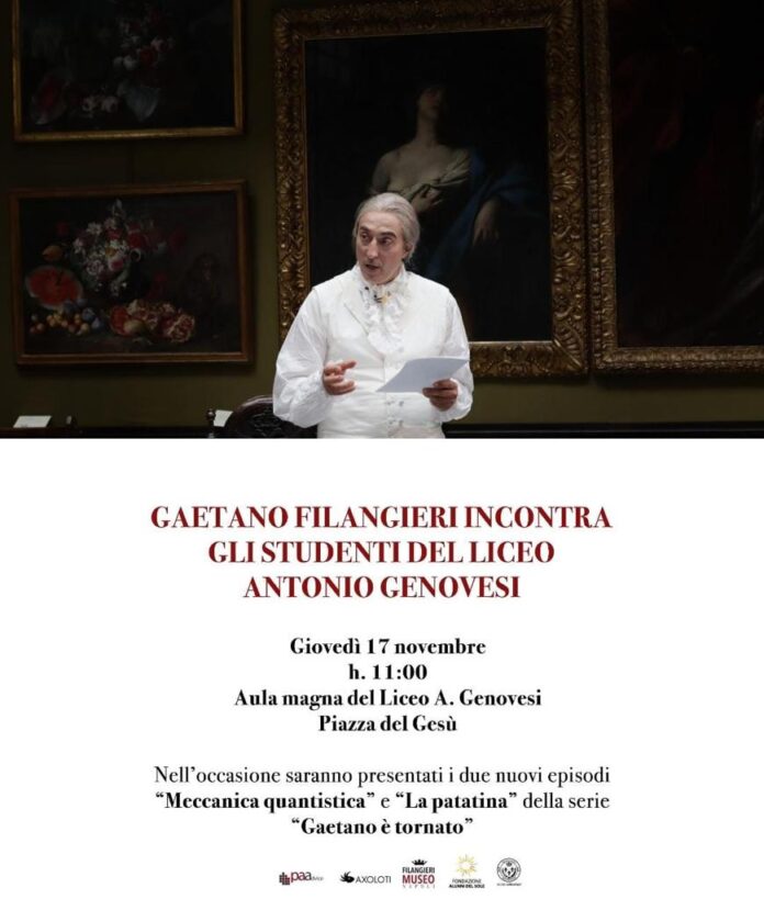 Gaetano Filangieri incontra gli studenti del Liceo Genovesi di Napoli