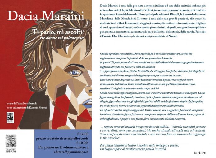 "Ti parlo, mi ascolti?", in uscita il nuovo libro di Dacia Maraini