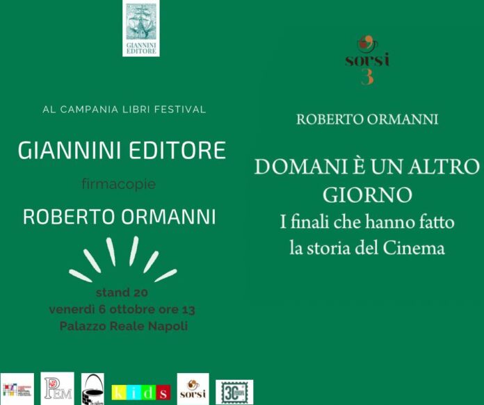 "Domani è un altro giorno", al Campania Libri Festival il firmacopie di Roberto Ormanni