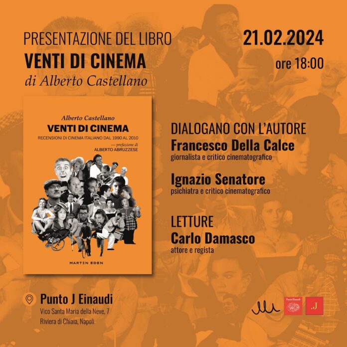 L'evento si terrà mercoledì 21 febbraio (ore 18:00) presso il Punto J Einaudi (Vico Santa Maria Della Neve, 7 - Riviera di Chiaia, Napoli)