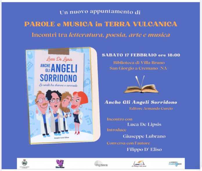 “Anche gli Angeli sorridono”, di Luca De Lipsis: presentazione alla Biblioteca di Villa Bruno a San Giorgio a Cremano