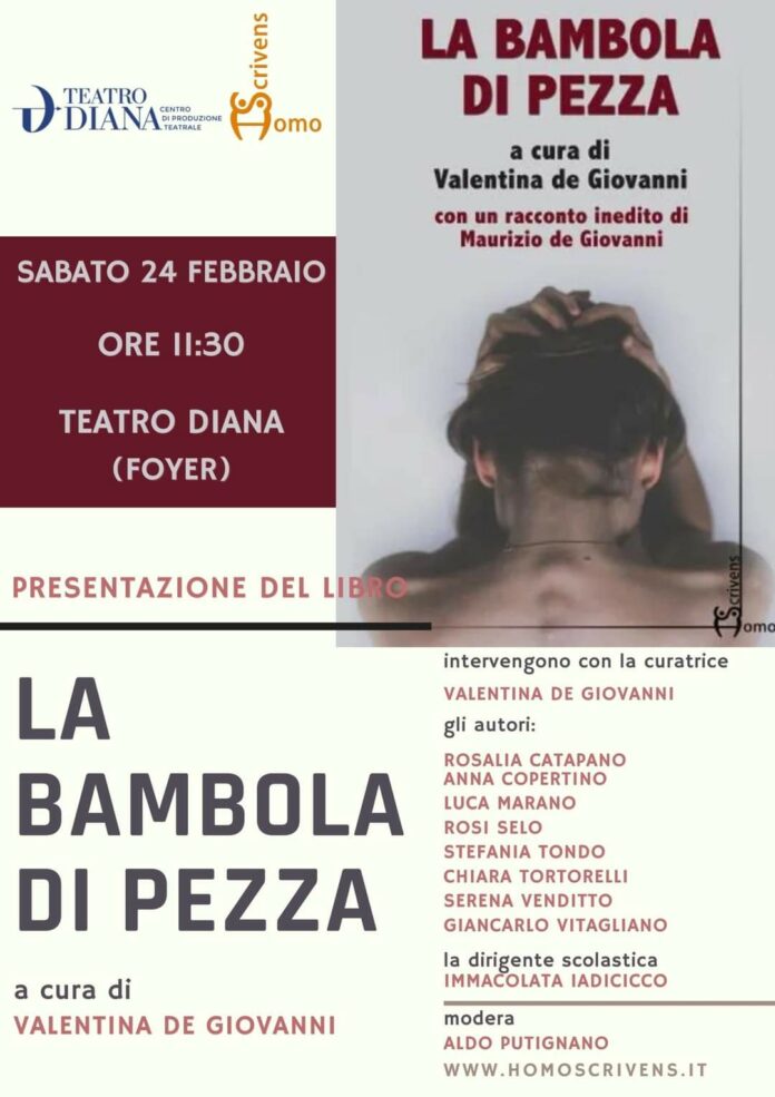 Teatro Diana: il 24 febbraio presentazione "La bambola di pezza", a cura di Valentina de Giovanni