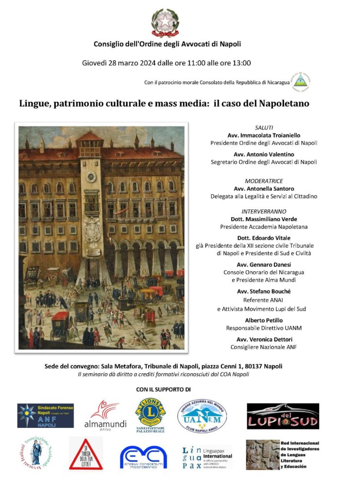 Lingue, patrimonio culturale e mass-media: il caso del Napoletano