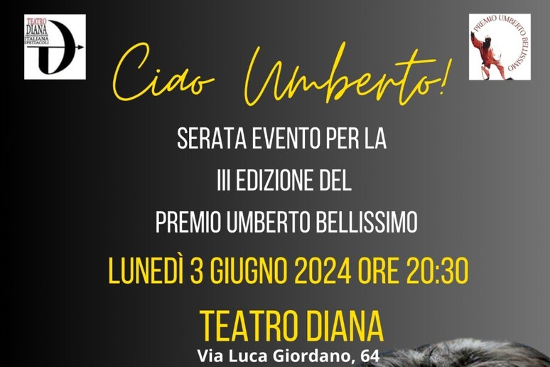 Al Teatro Diana la terza edizione del Premio Umberto Bellissimo