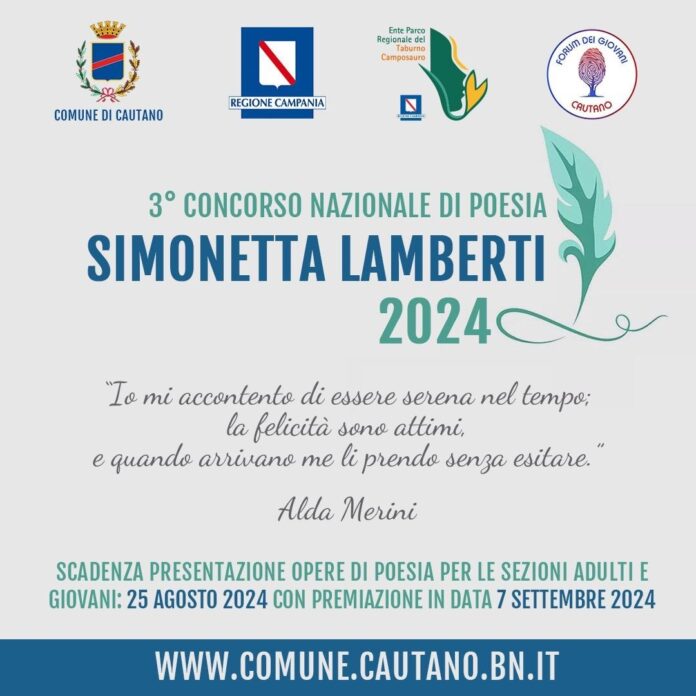 Terzo concorso nazionale di poesia "Simonetta Lamberti": un ponte tra memoria e futuro