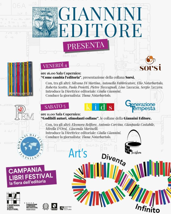 Presentazioni Giannini editore all’interno del Campania Libri Festival, a Palazzo Reale