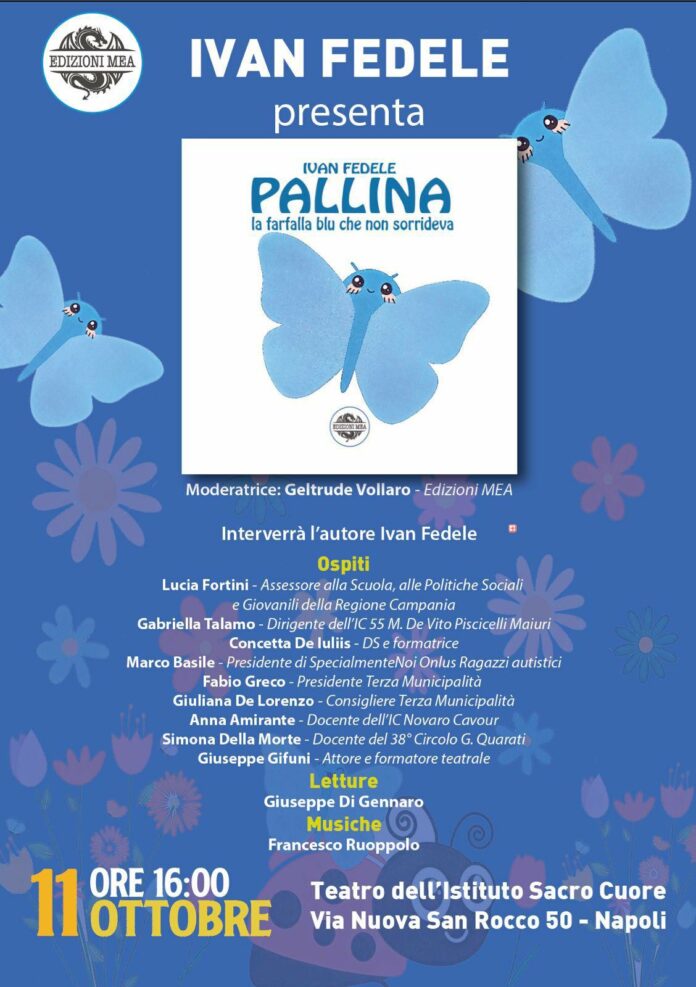 "Pallina", la favola sull'autismo di Ivan Fedele presentata all'Istituto Sacro Cuore