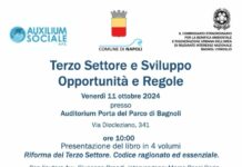 Terzo Settore e Sviluppo, opportunità e regole: venerdì 11 ottobre all'Auditorium Porta del Parco di Bagnoli