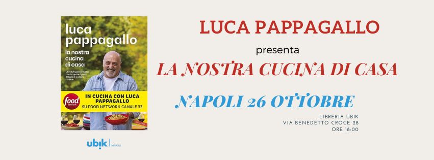 Luca Pappagallo, Il cuciniere curioso ha presentato il suo ultimo libro alla Ubik di Napoli