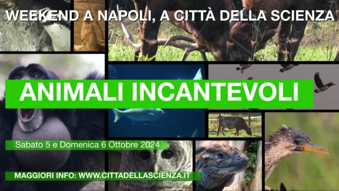 Città della Scienza, il weekend del 5 e 6 ottobre è dedicato al mondo degli animali