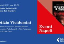 «Non si uccide il passato», alla Feltrinelli sabato 9 novembre presentazione romanzo Letizia Vicidomini