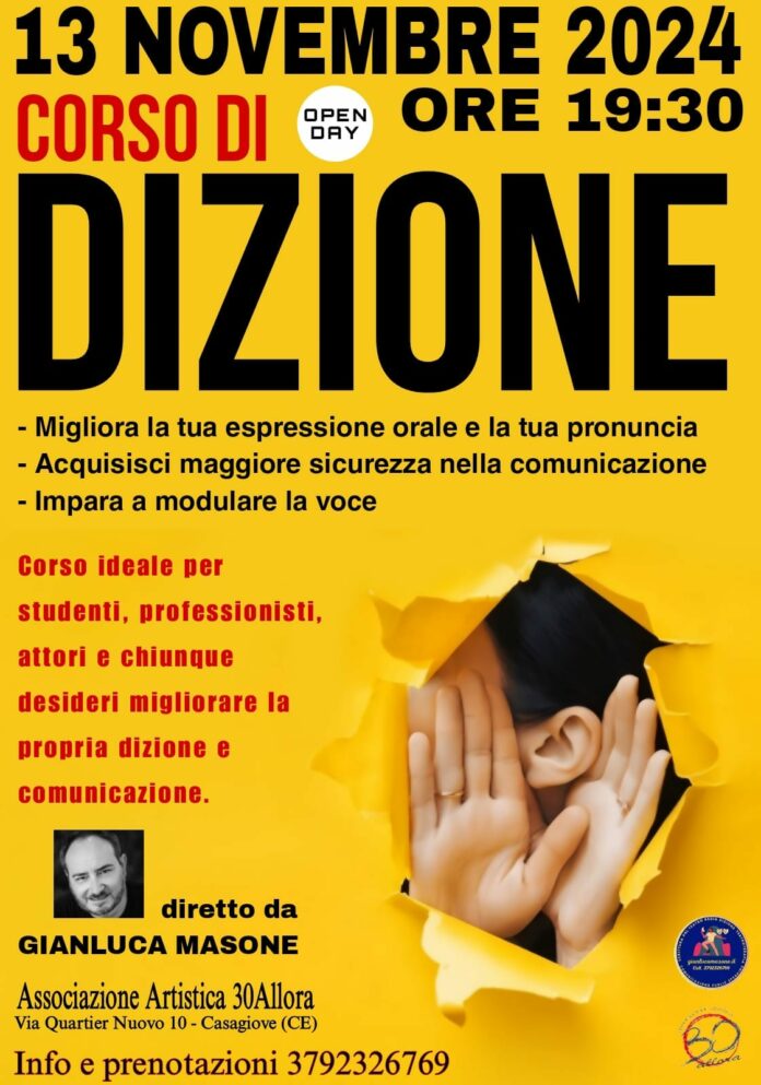 Gianluca Masone presenta il suo corso di dizione