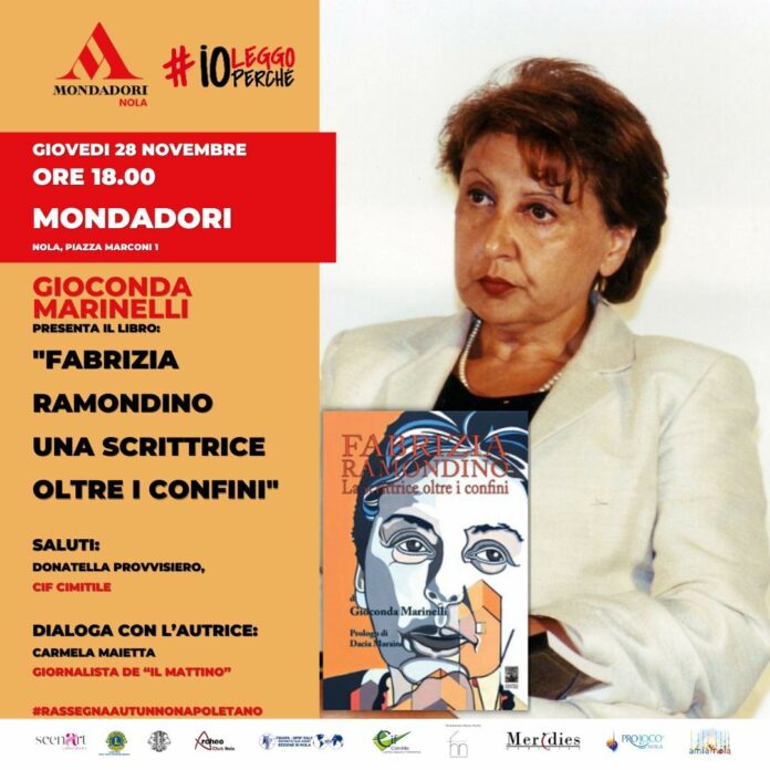 Gioconda Marinelli alla Mondadori di Nola per presentare il suo libro “Fabrizia Ramondino una scrittrice oltre i confini”