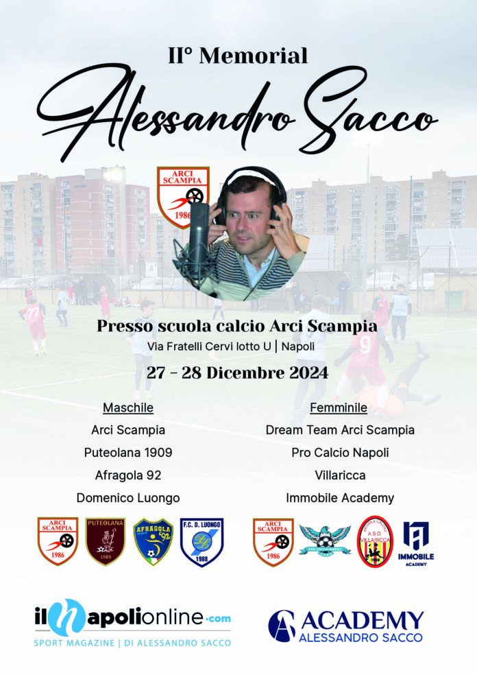 Arci Scampia – II° Memorial “Alessandro Sacco” tornei maschili e femminili