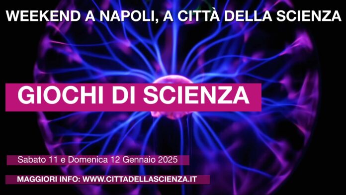 Giochi per grandi e piccini sabato 11 e domenica 12 gennaio a Città della Scienza