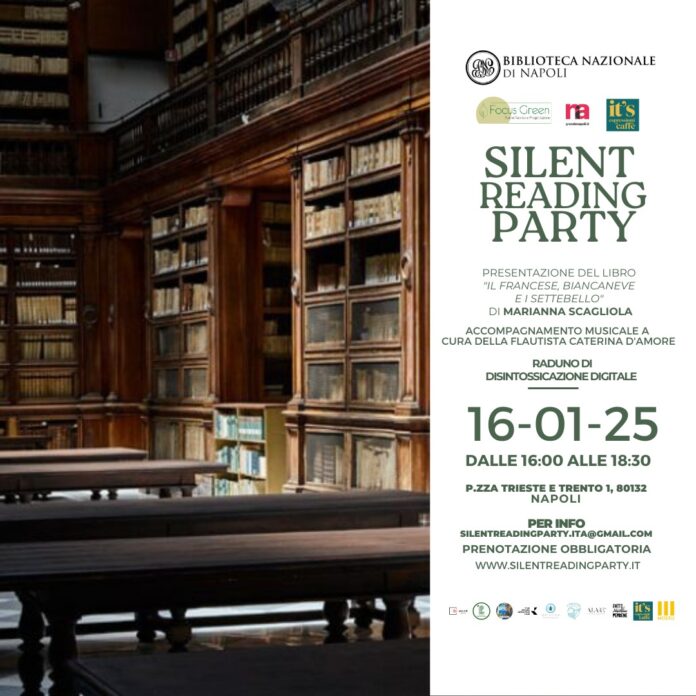 Silent Reading Party, presentazione del libro “Il Francese, Biancaneve e I Settebello” di Marianna Scagliola