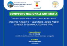 “Il riutilizzo sociale dei beni confiscati alle mafie”: Convegno nazionale antimafia al Maschio Angioino