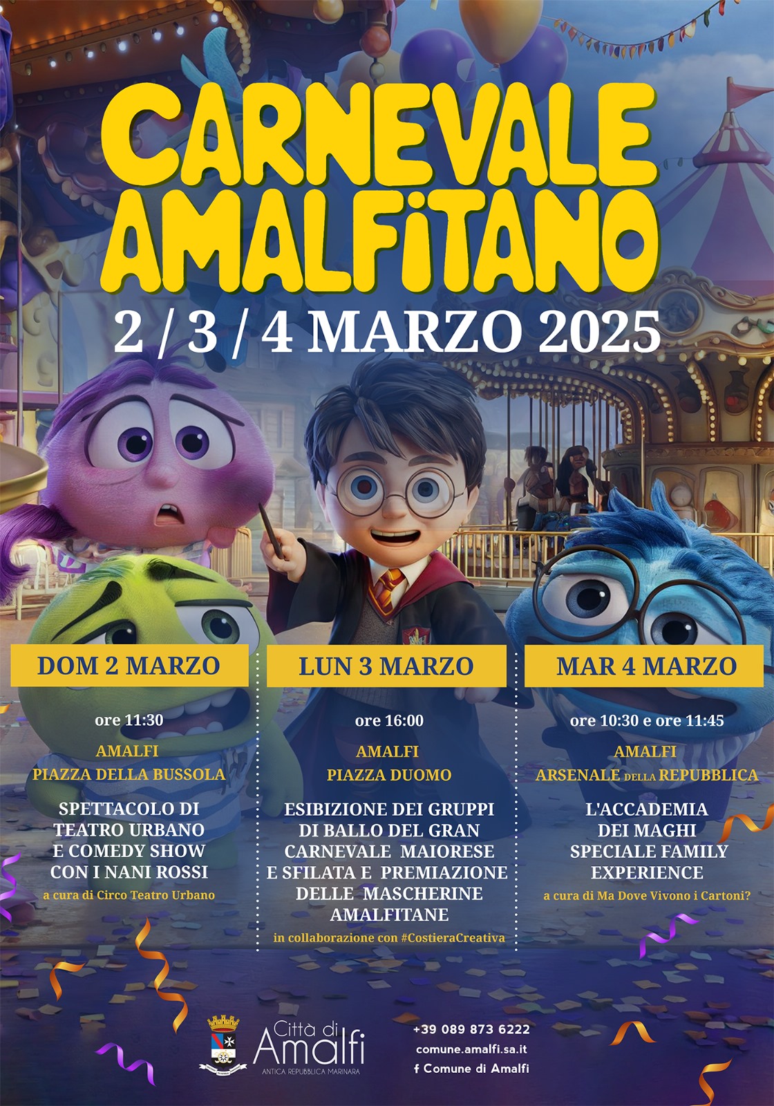 Carnevale Amalfitano, tre giorni di grande festa dal 2 al 4 marzo