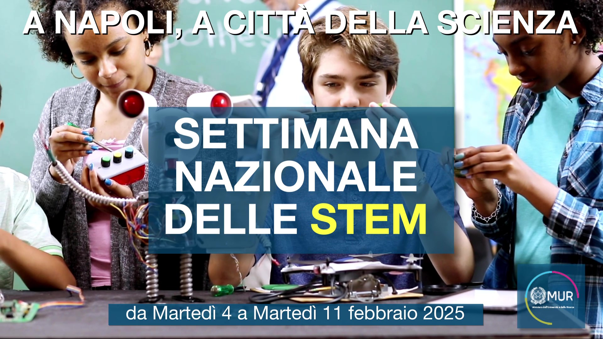 Città della Scienza partecipa alla Settimana Nazionale delle STEM dal 4 all’11 febbraio