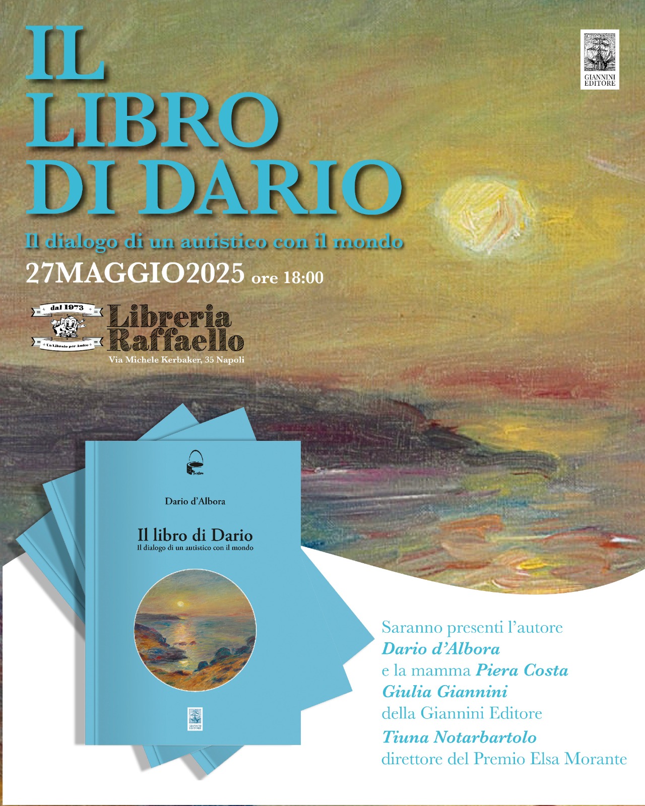 Autismo, “Il libro di Dario” verrà presentato alla libreria Raffaello