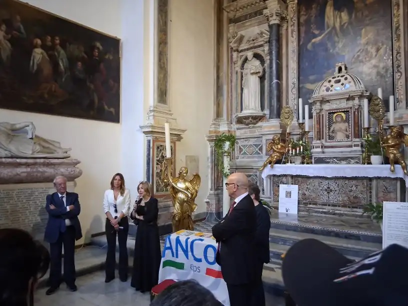 Basilica di San Lorenzo Maggiore, inaugurato il restauro dell'opera "Ecce Homo"