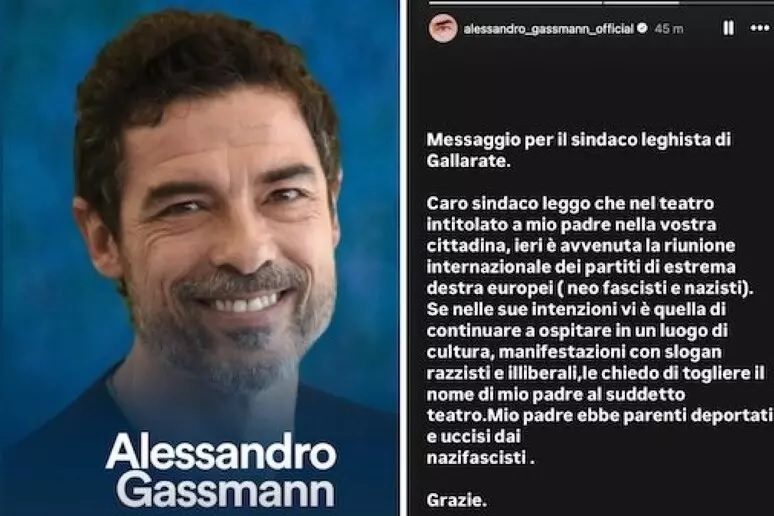 La protesta di Alessandro Gassmann: "Togliete il nome di mio padre dal teatro di Gallarate"