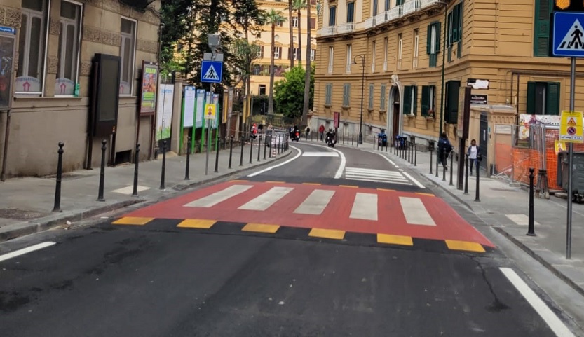 Finiti i lavori di via del Parco Margherita, riattivato il doppio senso di circolazione