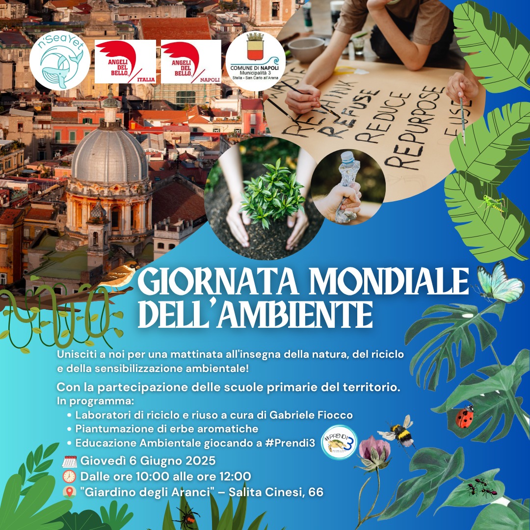 Giornata Mondiale dell'Ambiente 2025, evento al Giardino degli Aranci