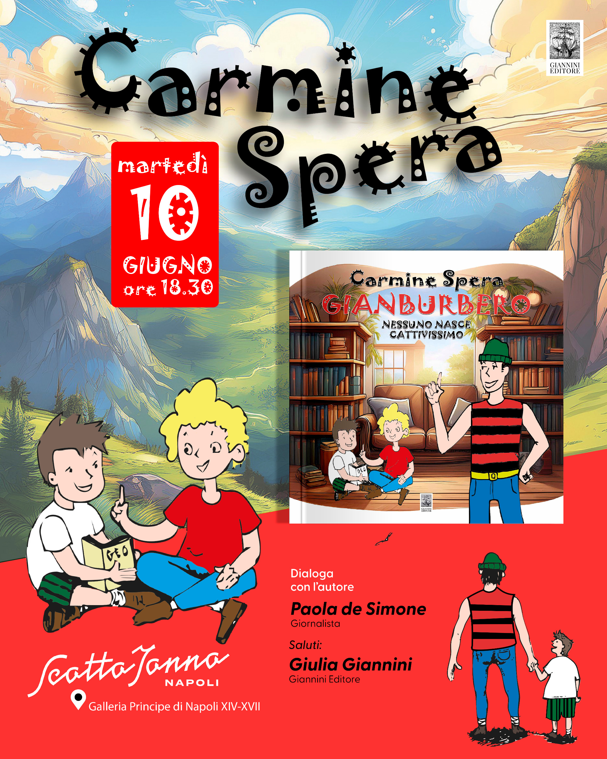 “Gianburbero”, Carmine Spera presenta il suo libro da Scottojonno