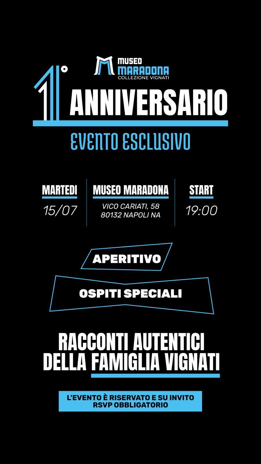 Il Museo Maradona - Collezione Vignati compie 1 anno: un evento esclusivo per festeggiare
