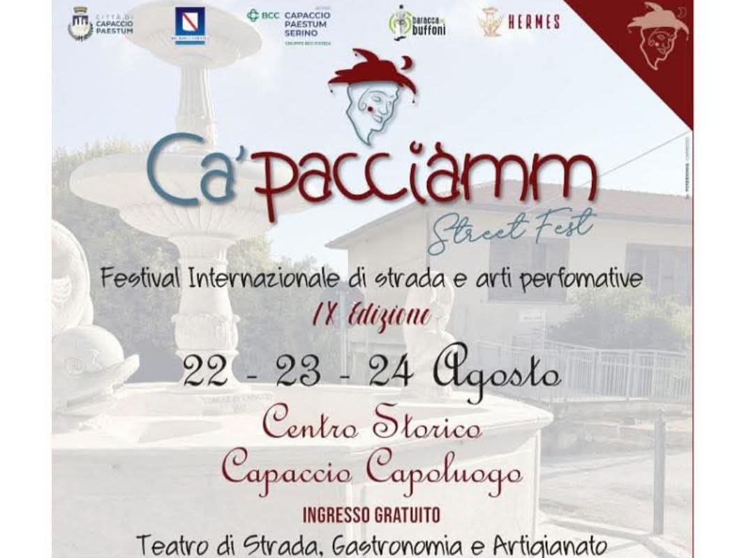 Ca'pacciamm Street Festival, tutto pronto per la nona edizione