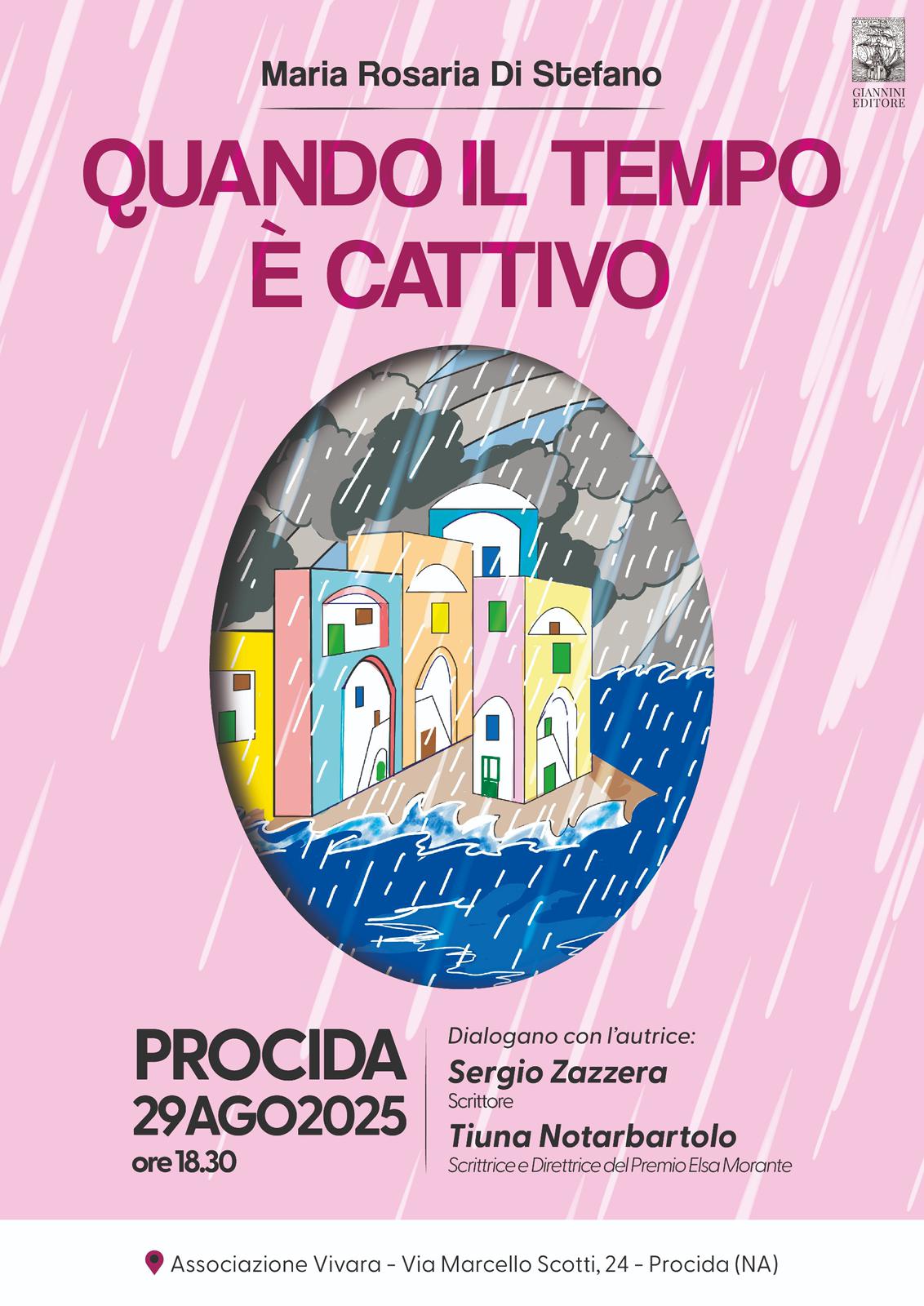 A Procida Maria Rosaria De Stefano presenta il suo romanzo “Quando il tempo è cattivo”