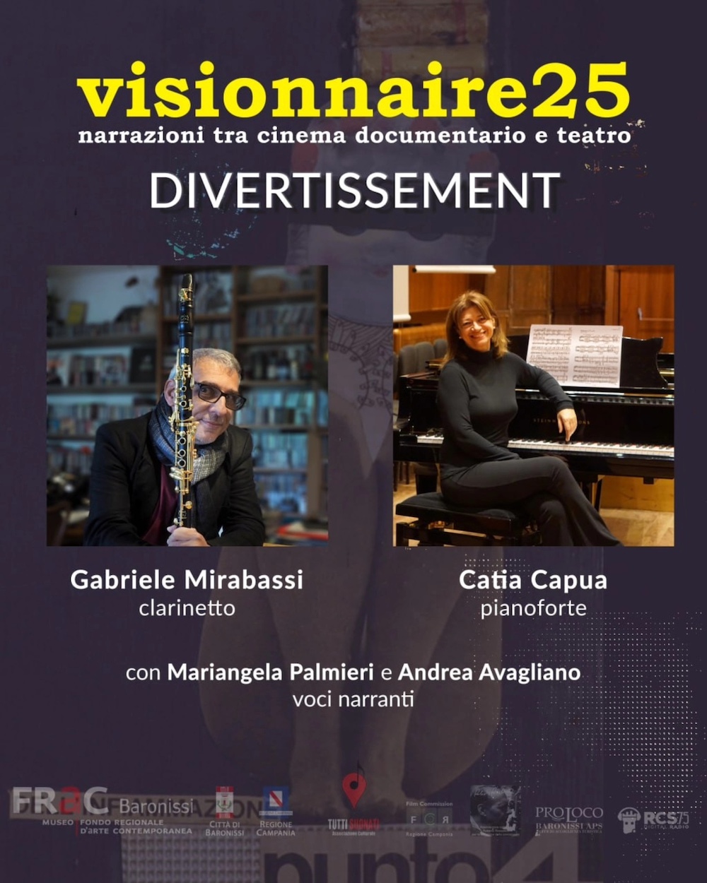 VISIONNAIRE25: IL CINEMA ITALIANO IN MUSICA CON MIRABASSI E CAPUA