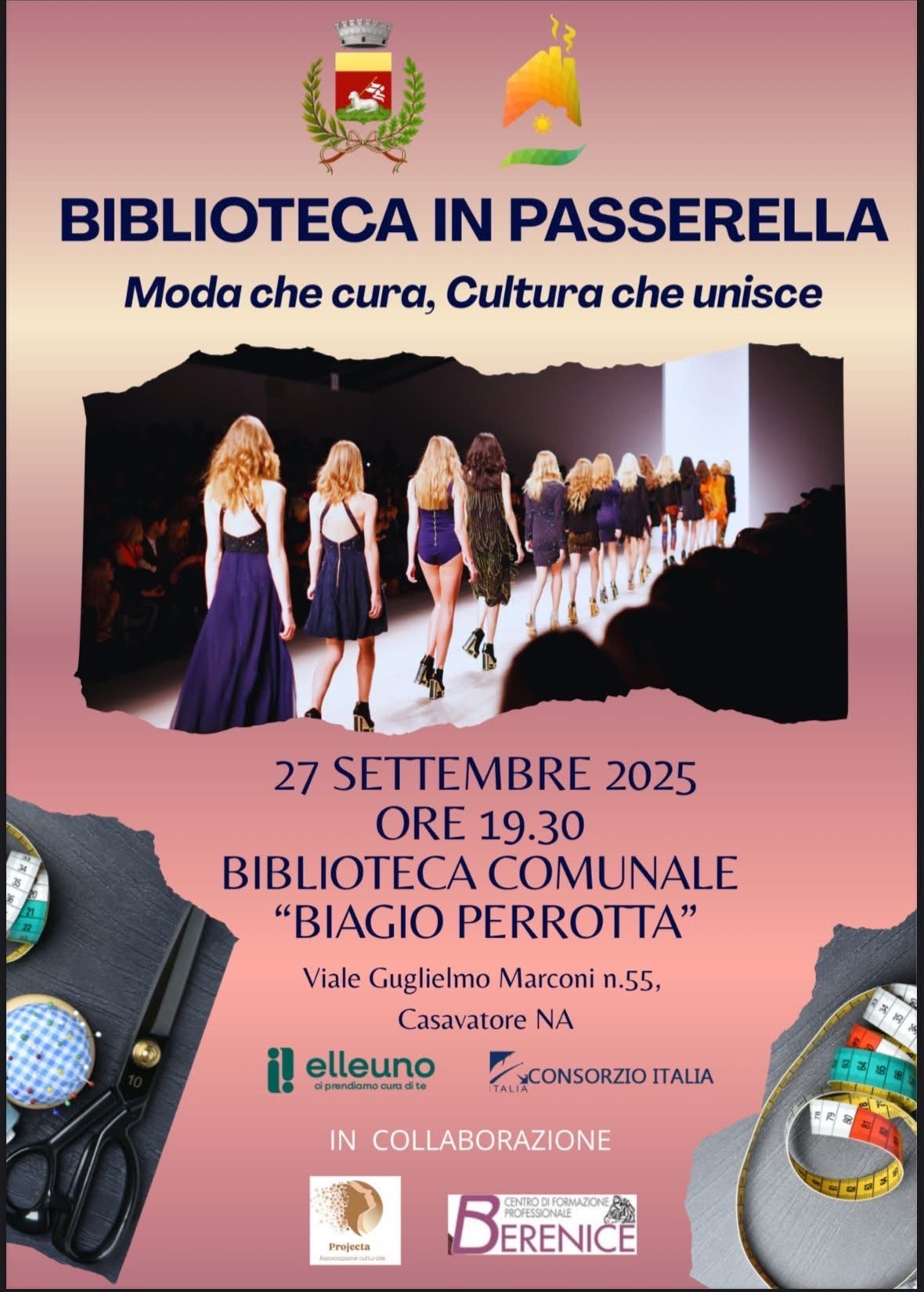 Casavatore, “Biblioteca in passerella”: moda e riscatto sociale alla Biagio Perrotta
