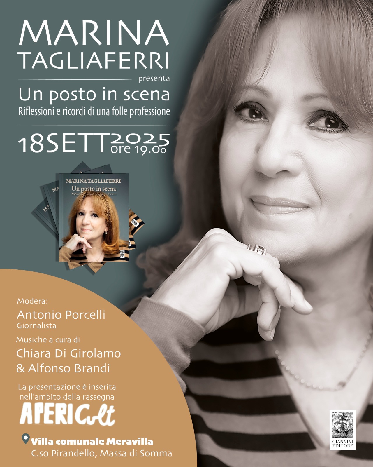Marina Tagliaferri presenta a Massa di Somma “Un posto in scena”