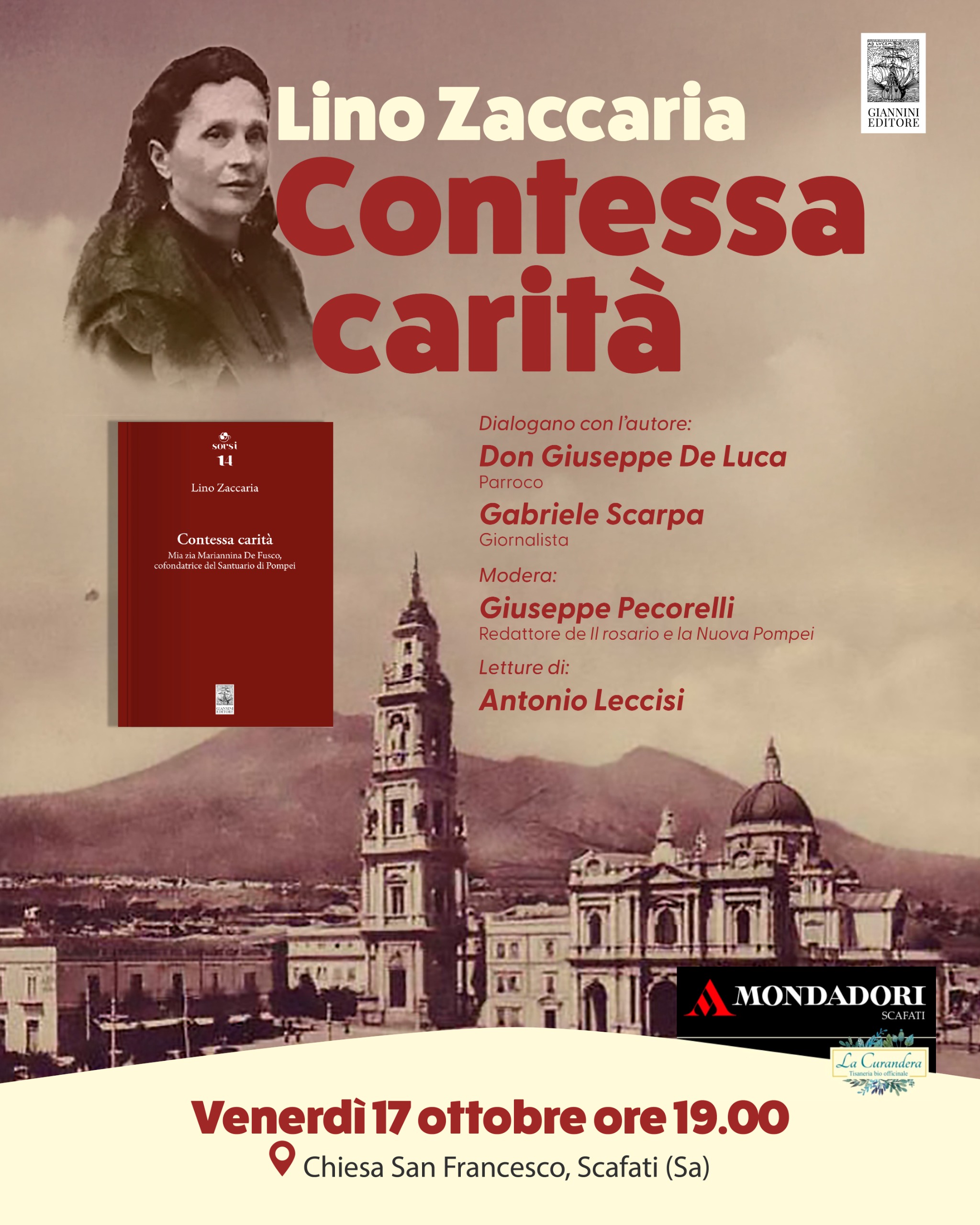 Bartolo Longo diventa santo, Lino Zaccaria presenta “Contessa Carità” a Scafati