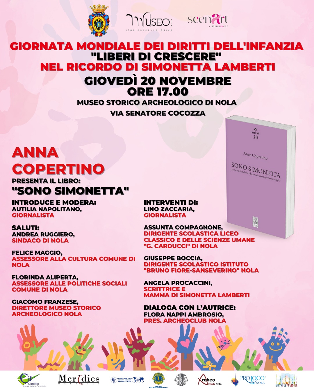 Nola, la presentazione di “Sono Simonetta” di Anna Copertino inaugura la rassegna “Voci di donne” al Museo Storico Archeologico