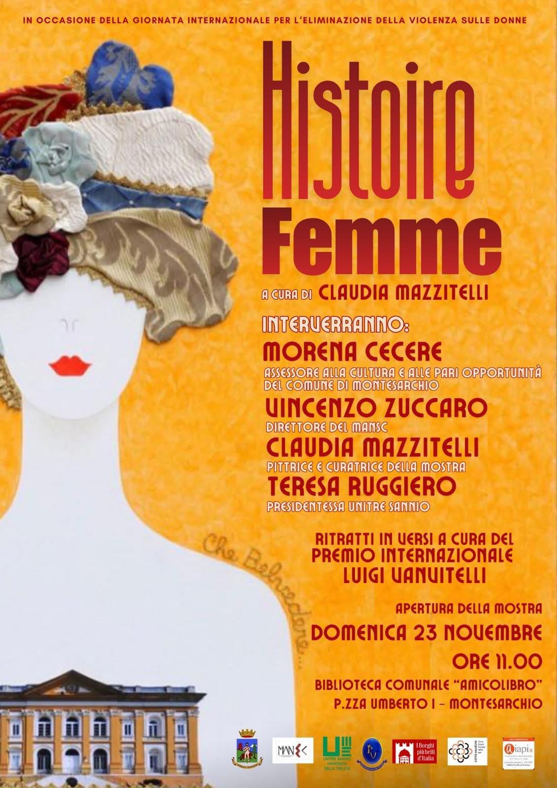 Histoire Femme, a Montesarchio la mostra di Claudia Mazzitelli dedicata all’universo femminile