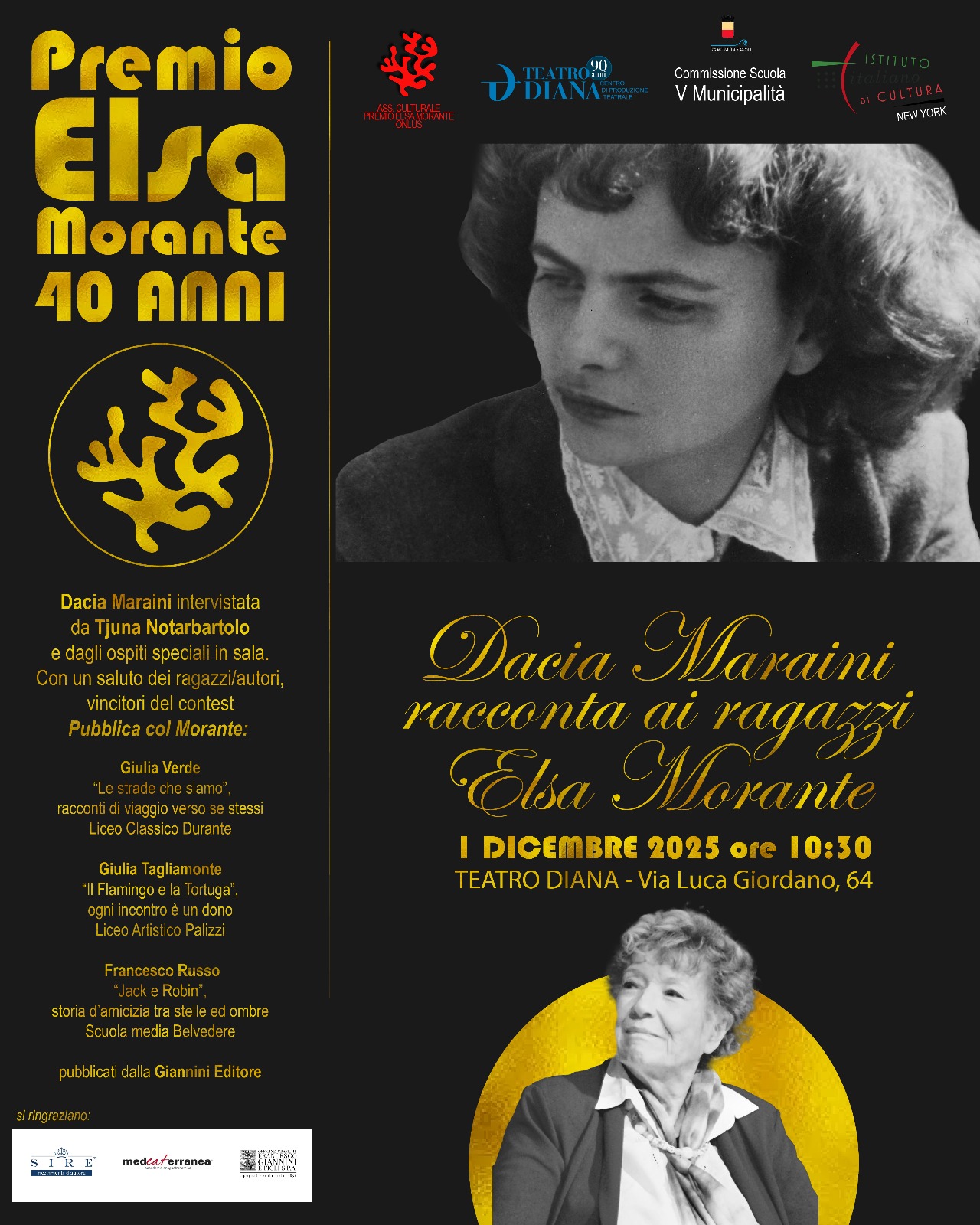 Dacia Maraini racconta Elsa Morante ai ragazzi