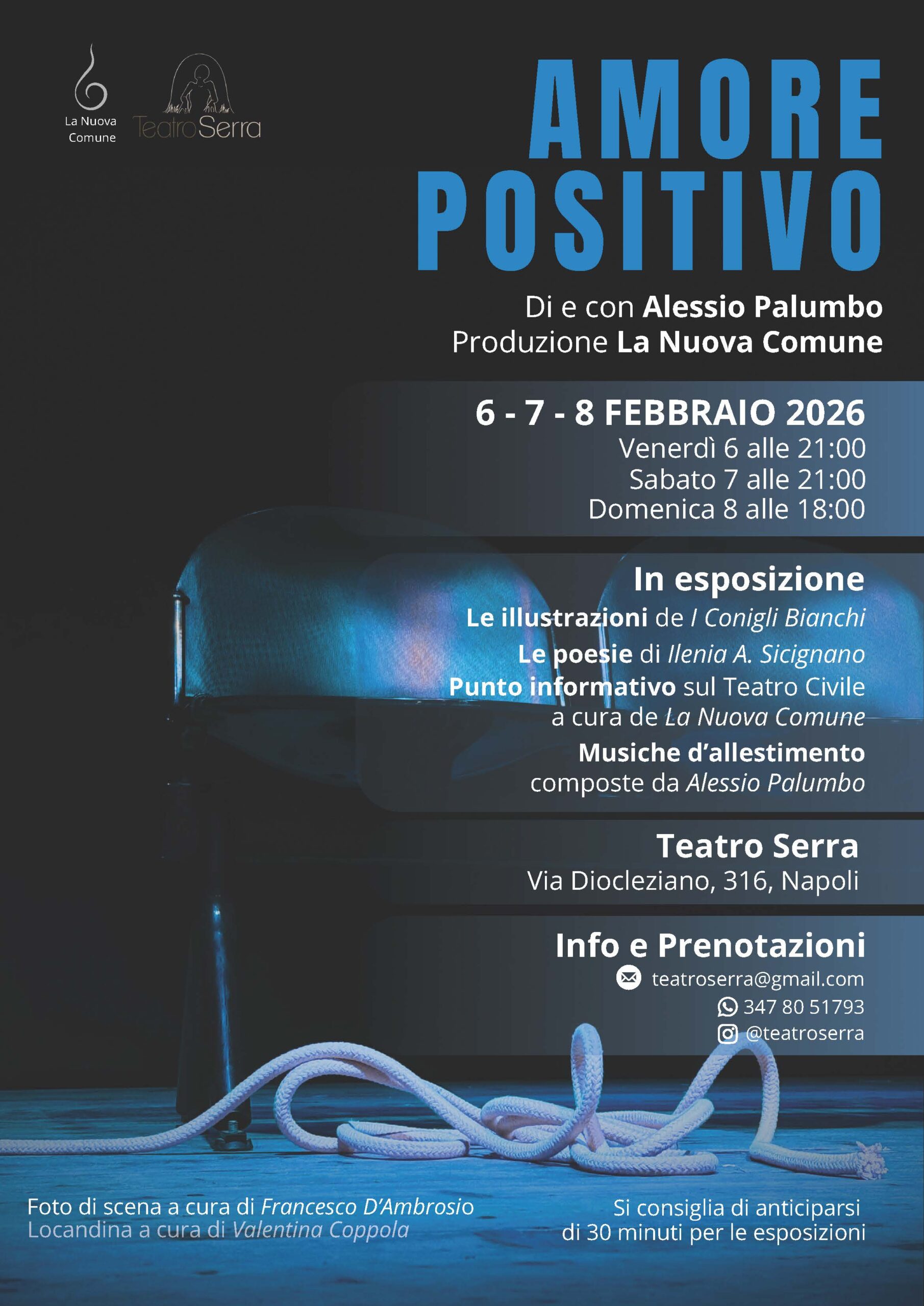 “Amore positivo” al Teatro Serra la vita oltre la malattia
