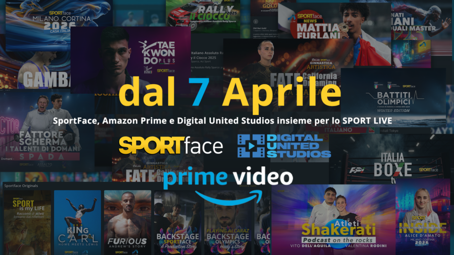 Sportface su Amazon Prime Video da oggi 7 aprile 2026: palinsesto, contenuti e come guardarlo