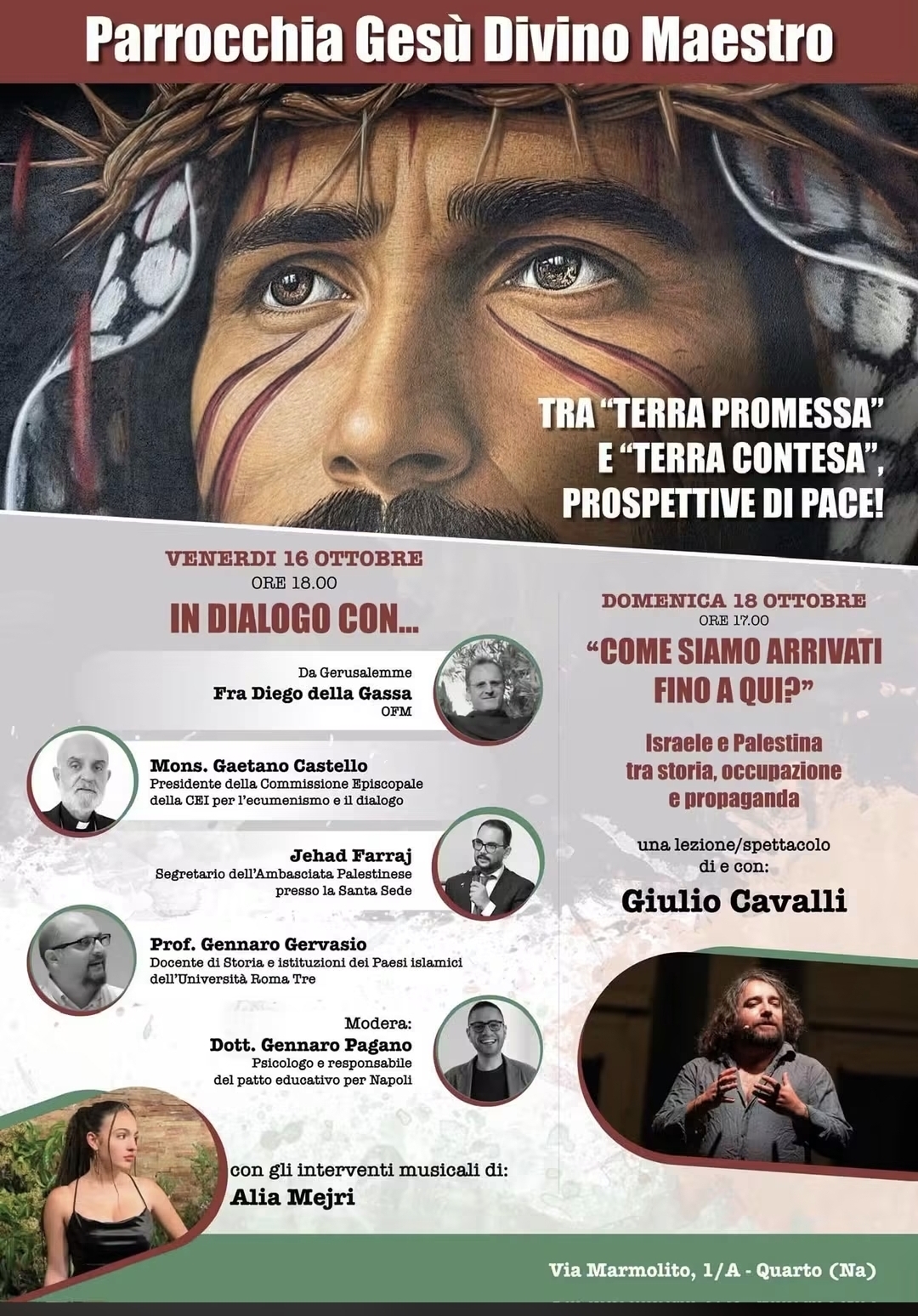 Quarto: "Tra 'Terra Promessa' e 'Terra Contesa', prospettive di pace!"